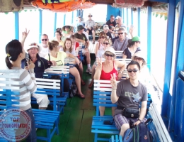 Road Beyond group from Australia (Mekong Delta, Angkor Wat, Luang Prabang, Mandalay 20 days). 