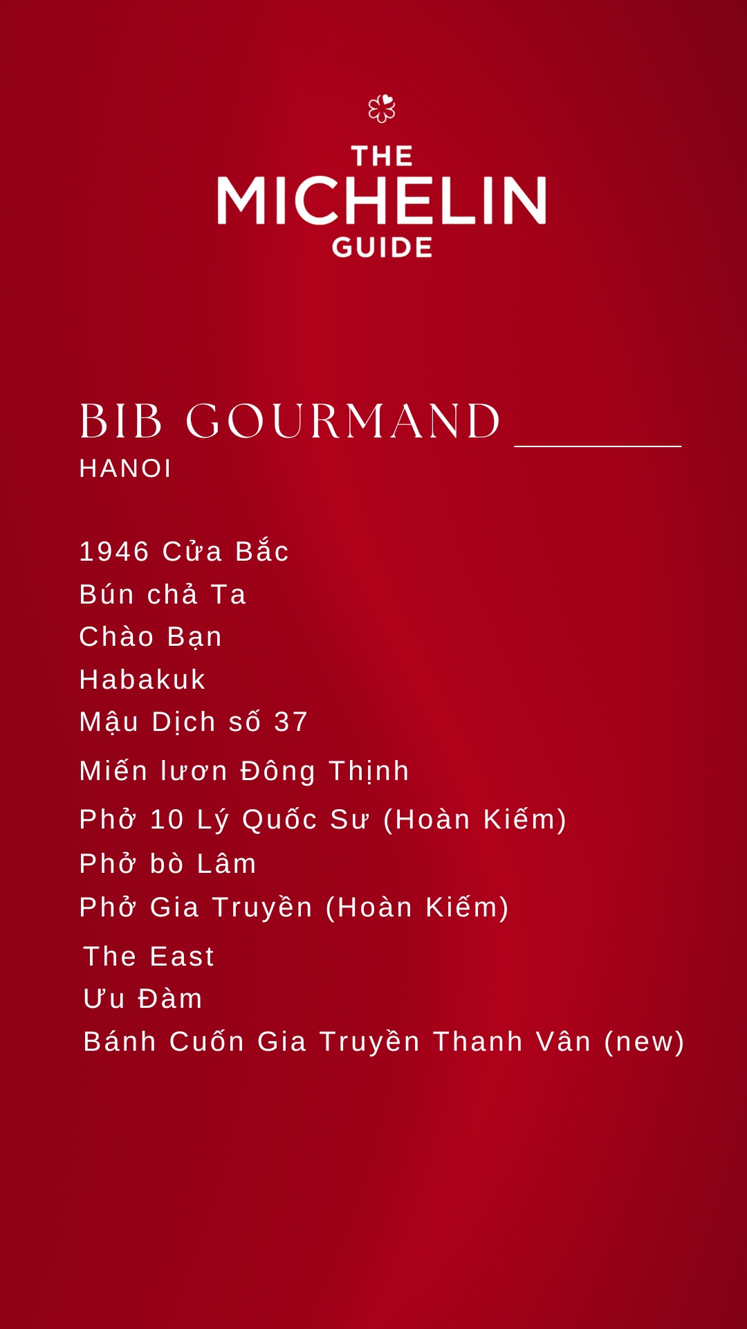 Bib Gourmand Restaurants Worth Visiting