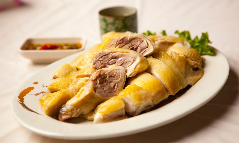 ga luoc in bat trang feast